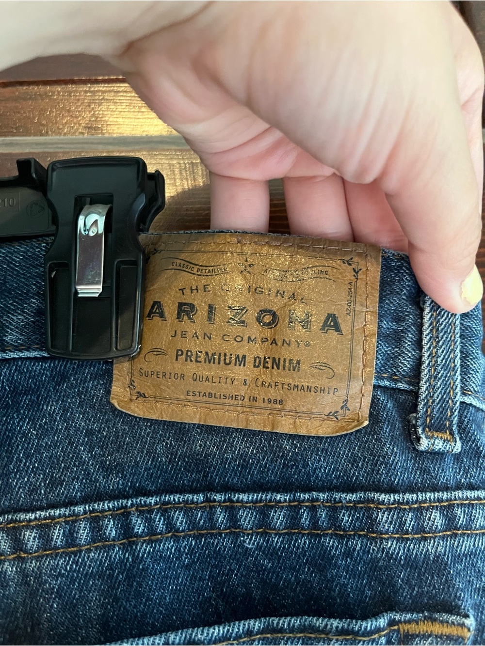 Arizona Jean Company Men’s Slim Jeans - Dark Blue
